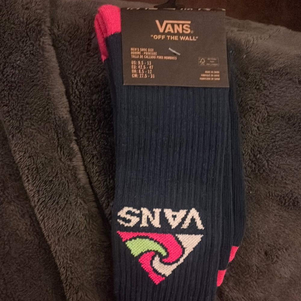 Vans Blue and Pink Socks